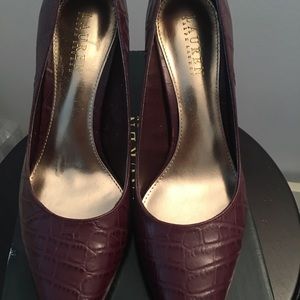 Lauren Ralph Lauren Burgundy Heels